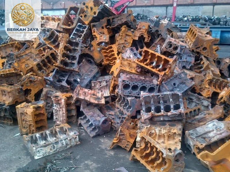 Besi Cor Blok Mesin Bekas
